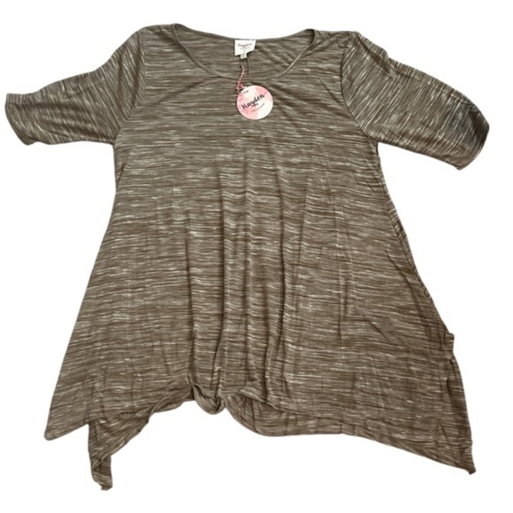 Hayden Textured Brown Top